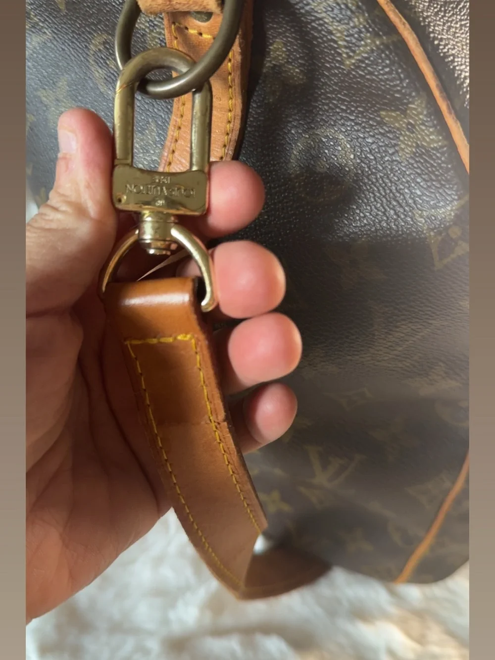 Louis Vuitton Monogram Canvas Duffel Bag in Brown and Tan